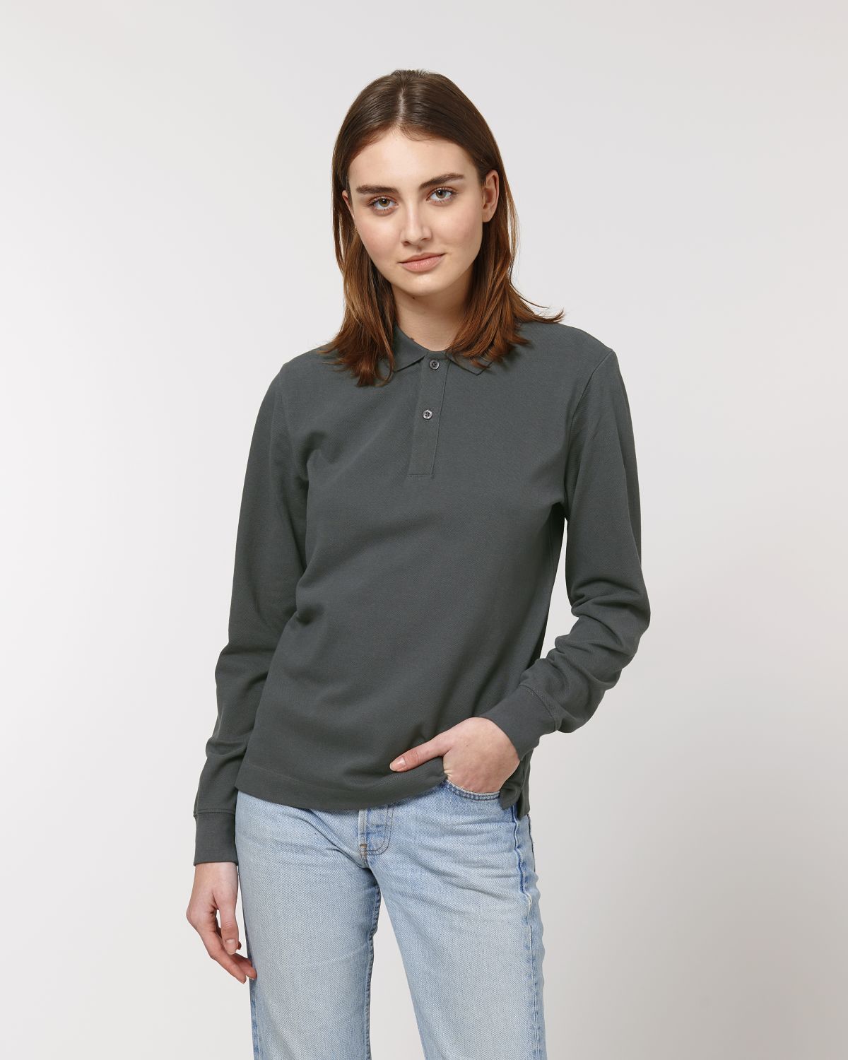Polo manches longues unisexe personnalisable
