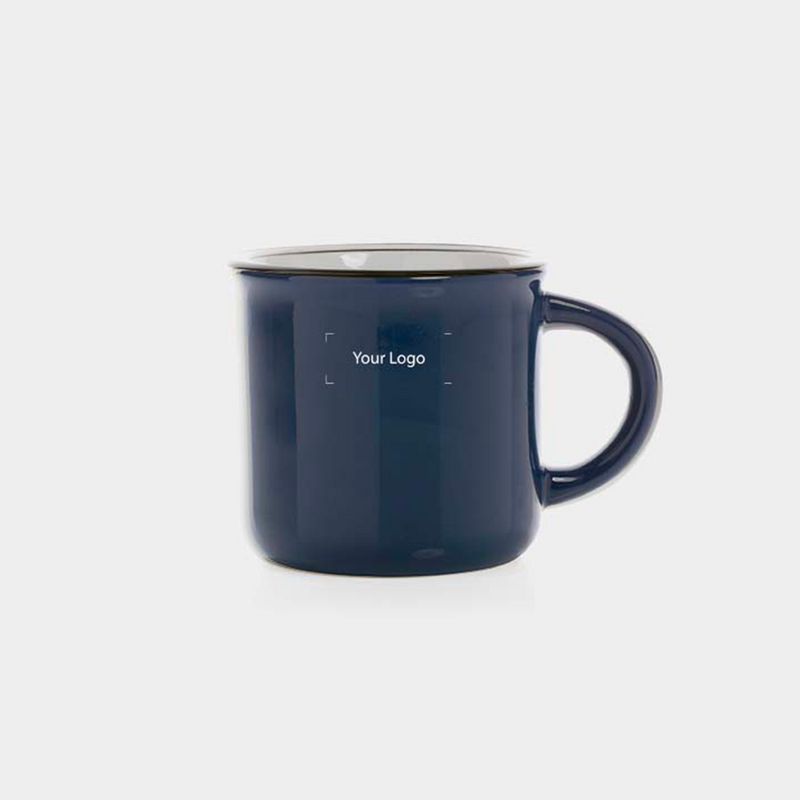 Mug vintage bleu marine 